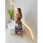 VESTIDO MIDI BIANCA AZUL MARINHO