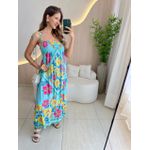 VESTIDO MIDI BIANCA VERDE AGUA