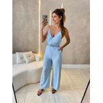 MACACÃO PANTALONA LETICIA AZUL