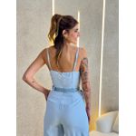 MACACÃO PANTALONA LETICIA AZUL