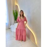 VESTIDO VALENTINA MANGA CURTA ROSA