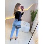 BLUSA CANELADA BIA PRETO