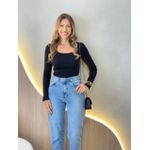 BLUSA CANELADA BIA PRETO