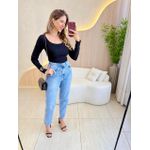 BLUSA CANELADA BIA PRETO