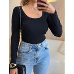 BLUSA CANELADA BIA PRETO