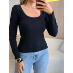 BLUSA CANELADA BIA PRETO