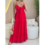 VESTIDO LONGO LAURA VERMELHO