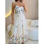 VESTIDO ROSE AZUL/VERMELHO