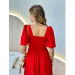 VESTIDO MIDI ANA BEATRIZ VERMELHO