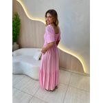 VESTIDO MIDI ANA BEATRIZ ROSA