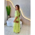 VESTIDO MIDI ANA BEATRIZ VERDE LIMA