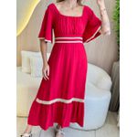 VESTIDO MIDI HELENA VERMELHO
