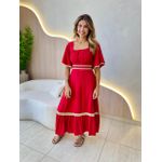 VESTIDO MIDI HELENA VERMELHO