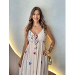 VESTIDO LONGO LAURIANE NUDE