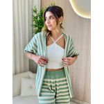CONJUNTO KIMONO TRICOT VERDE