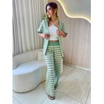 CONJUNTO KIMONO TRICOT VERDE