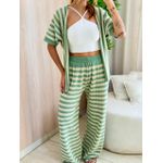 CONJUNTO KIMONO TRICOT VERDE