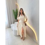 VESTIDO LINHO KALITA CRU