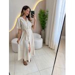 VESTIDO LINHO KALITA CRU