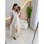VESTIDO LINHO KALITA CRU