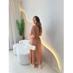 VESTIDO LINHO KALITA MARROM