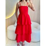 VESTIDO MIDI JULY VERMELHO