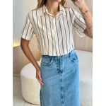 BLUSA CROPPED MAYA OFF/MARROM