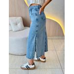 SAIA FENDA DUPLA JEANS JEANS