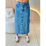 SAIA FENDA DUPLA JEANS JEANS