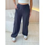 CALÇA PANTALONA CARGO PRETO