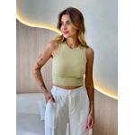 BLUSA CROPPED JU PISTACHE