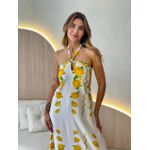 VESTIDO MIDI SUZANE AMARELO