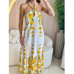 VESTIDO MIDI SUZANE AMARELO