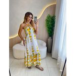VESTIDO MIDI SUZANE AMARELO
