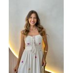 VESTIDO MIDI MARESSA ROSA/AZUL