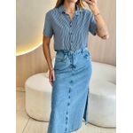 BLUSA CROPPED MAYA AZUL MARINHO