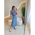 BLUSA CROPPED MAYA AZUL MARINHO