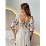 VESTIDO BETE MANGA ROSA/AZUL