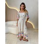 VESTIDO BETE MANGA ROSA/AZUL