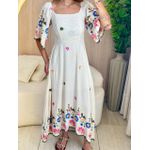 VESTIDO BETE MANGA ROSA/AZUL