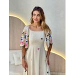 VESTIDO BETE MANGA ROSA/AZUL