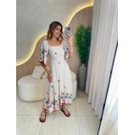 VESTIDO BETE MANGA ROSA/AZUL