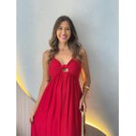 VESTIDO MIDI LOUISE VERMELHO
