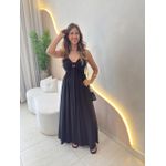 VESTIDO MIDI LOUISE PRETO