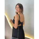 VESTIDO MIDI LOUISE PRETO