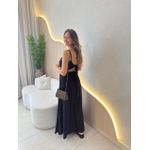 VESTIDO MIDI LOUISE PRETO
