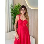 VESTIDO MIDI ELENICE VERMELHO
