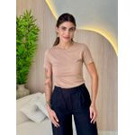 BLUSA CANELADA PIETRA CAPUCCINO