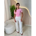 BLUSA CANELADA PIETRA ROSA