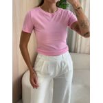 BLUSA CANELADA PIETRA ROSA